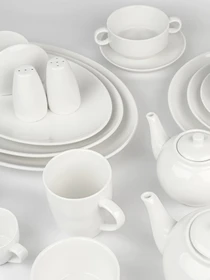Перечница "Жемчужина" фарфоровая белая MBM HOME модель KP-105 WHITE Фото