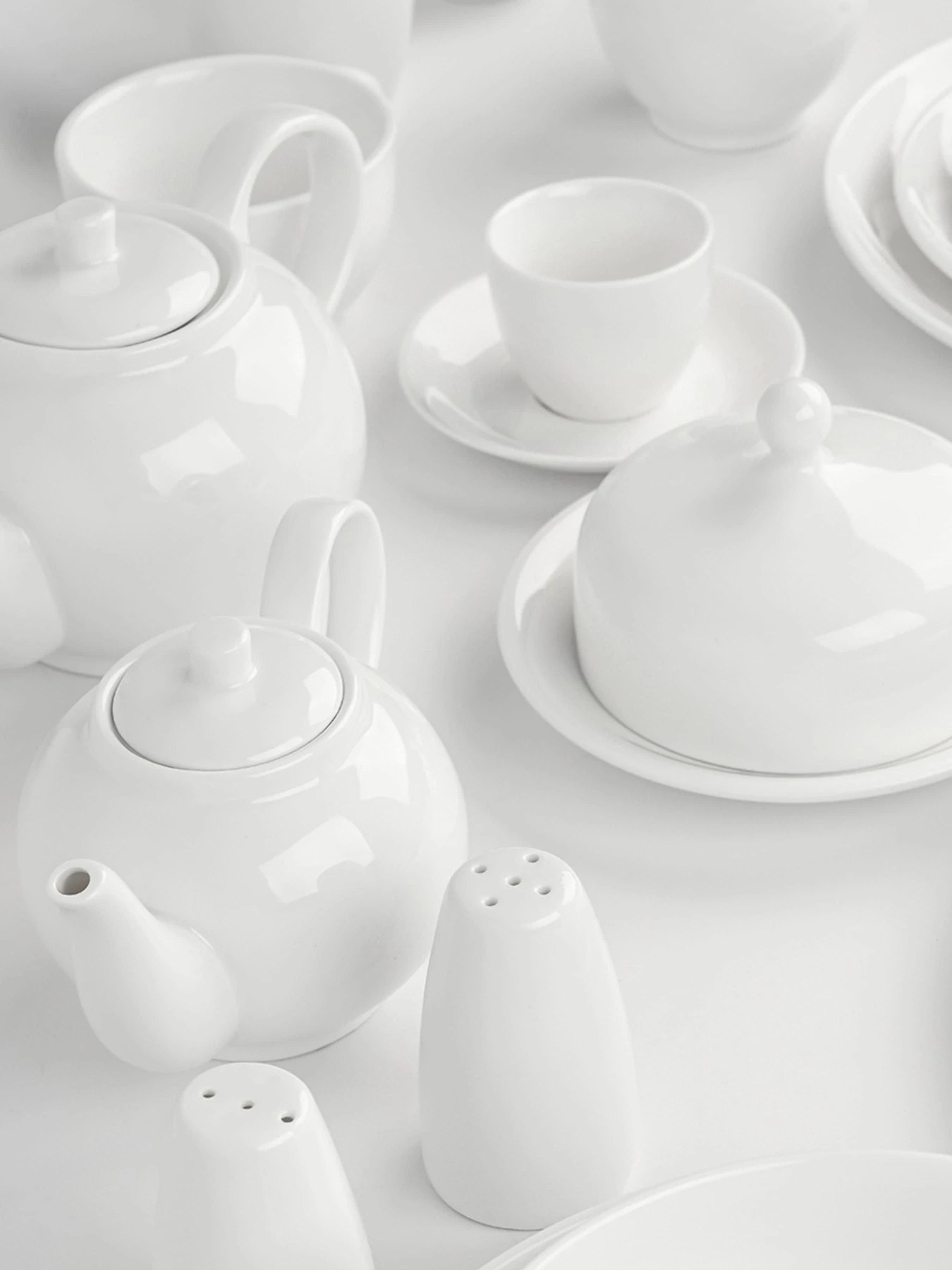 Солонка "Жемчужина" фарфоровая белая MBM HOME модель KP-106 WHITE Фото
