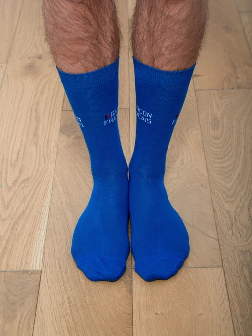 GARCON FRANCAIS Chaussettes16BLU Шкарпетки колір синій фото 2