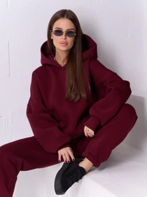 Худи и свитшоты ISSA Plus модель 14923K_бордовый Фото
