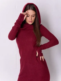 Сукні ISSA Plus модель 14926_бордовый Фото