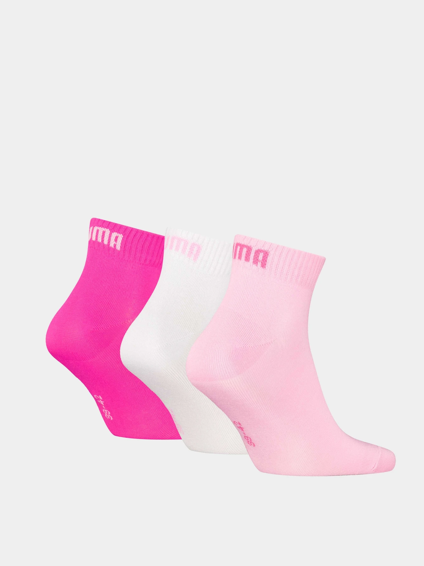 Шкарпетки та гольфи PUMA Unisex Quarter Plain 3p модель 938589 Фото