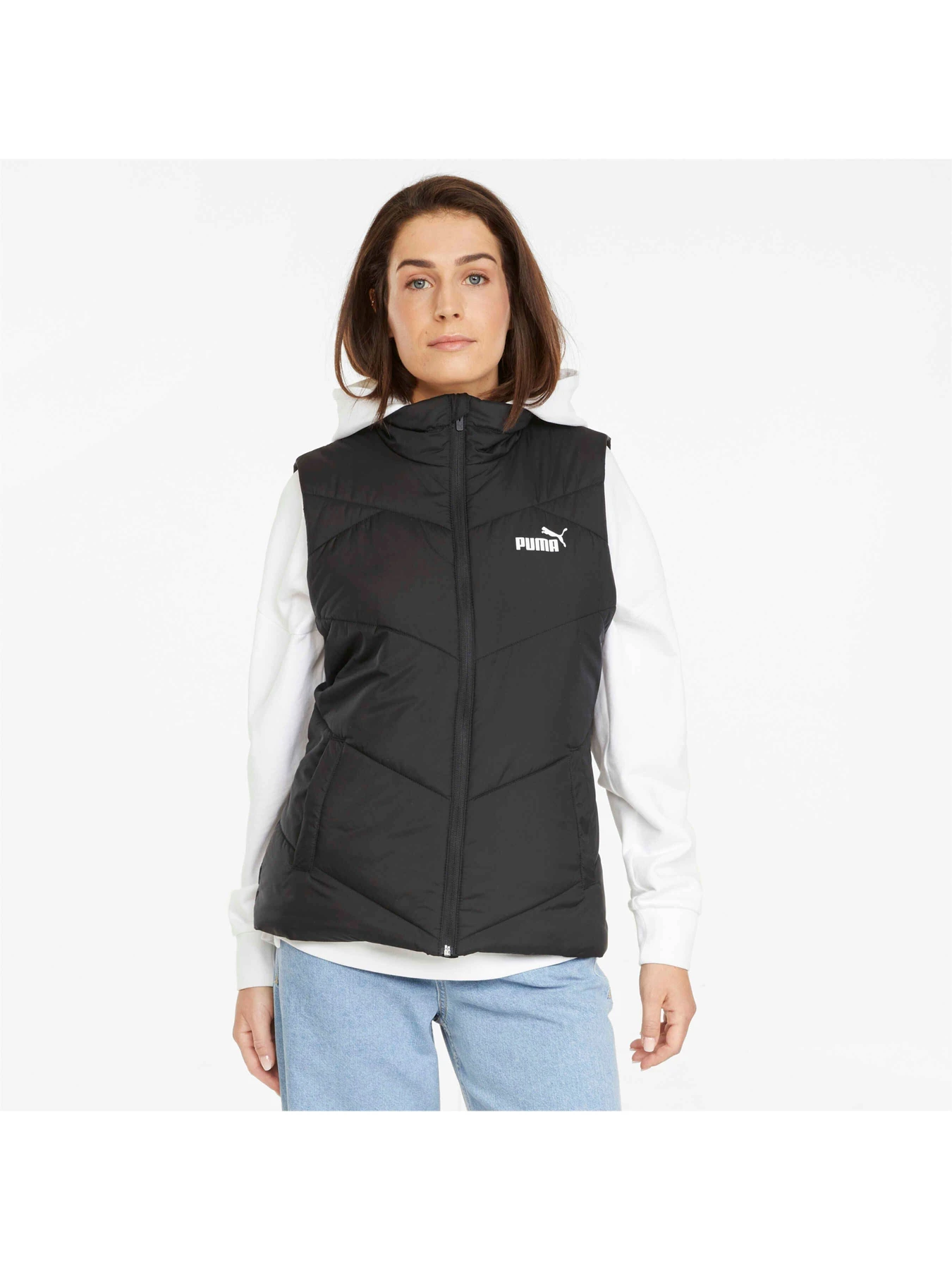 Куртки и дубленки PUMA Ess Padded Vest модель 587649 Фото