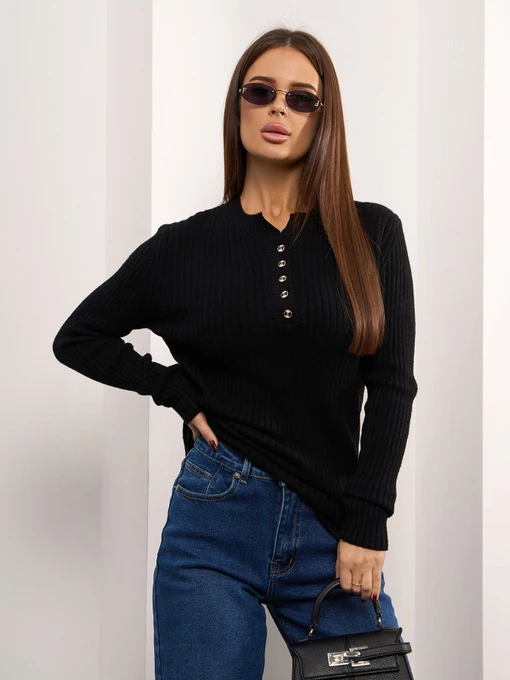 Свитры и кардиганы ISSA Plus модель WN20-659_черный Фото