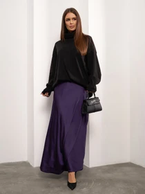 Юбки ISSA Plus модель 14127_фиолетовый Фото