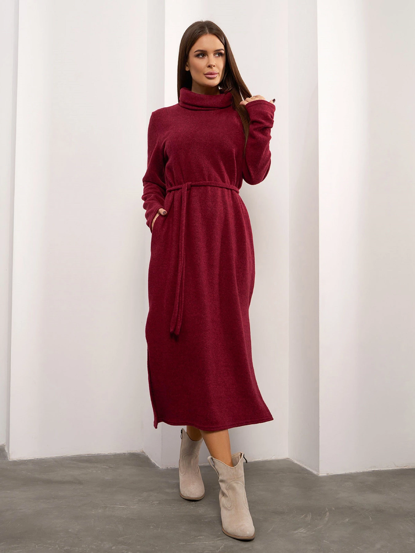 Сукні ISSA Plus модель 14920_бордовый Фото