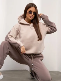 Костюми ISSA Plus модель 14921_коричневый Фото