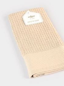 Кухонний рушник "Гостинність" бавовняний бежевий MBM HOME модель KT-12 M BEIGE Фото