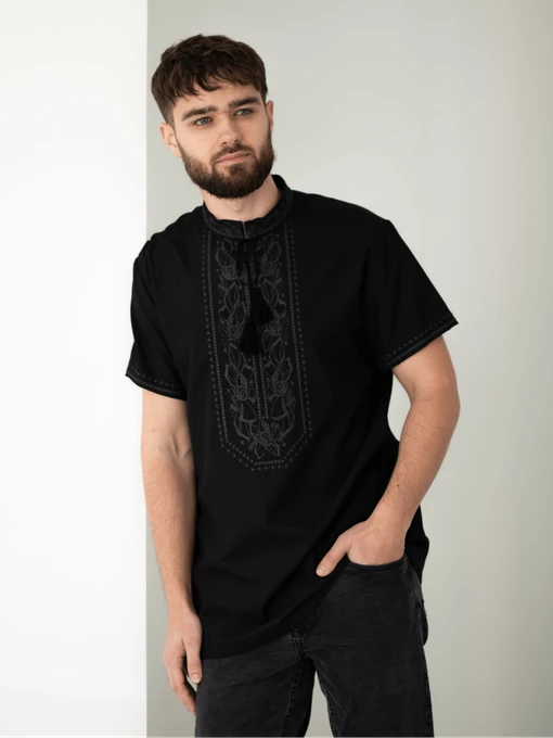 Вишиванки Едельвіка модель 34-23-00black Фото