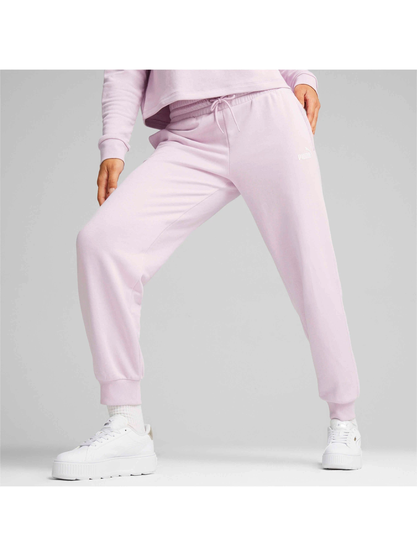 Брюки PUMA Ess+ Small Logo Hw Pants Tr модель 678744 Брюки PUMA Ess+ Small Logo Hw Pants Tr модель 678744 Фото