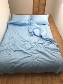 Простирадло без резинки небесно-блакитне Cozy модель 8008953 Фото