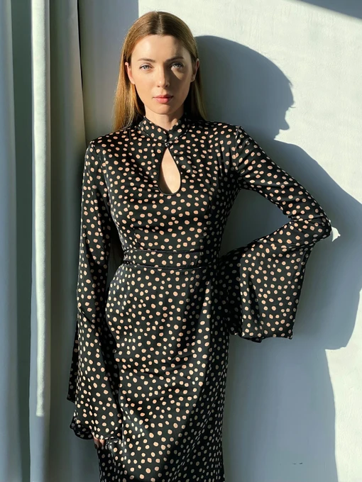 Сукні Anais Gose Grace Polka Dot Beige модель Grace polka dot beige Фото