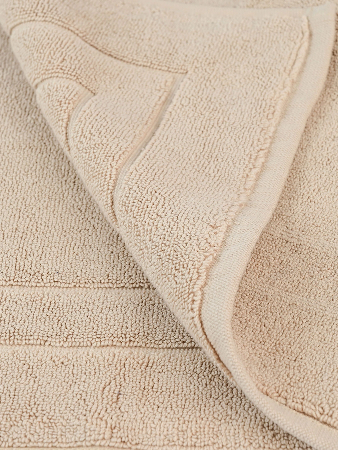 Килимок для ванної "Лагуна" бавовняний бежевий MBM HOME модель BM-01 S BEIGE Фото