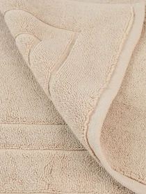Килимок для ванної "Лагуна" бавовняний бежевий MBM HOME модель BM-01 S BEIGE Фото