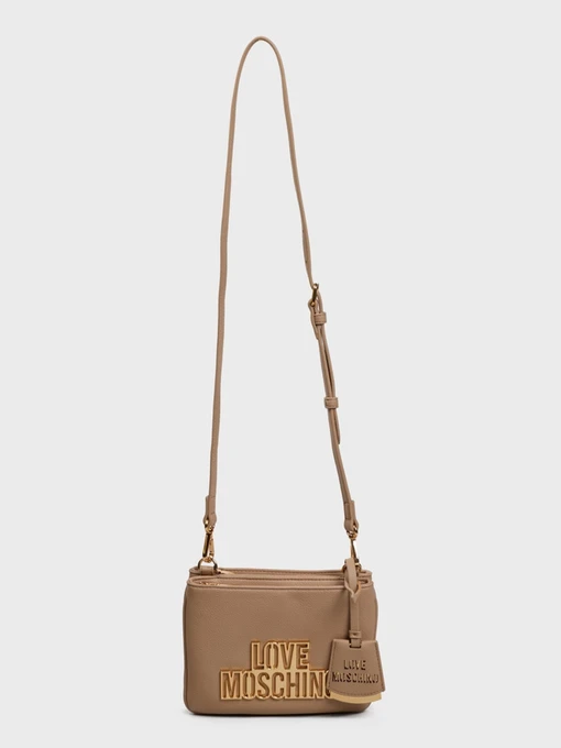 Moschino Крос-боді колір бежевий фото 2
