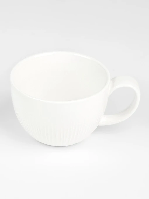 Чашка "Луч" фарфоровая белая MBM HOME модель KP-116/118 WHITE Фото