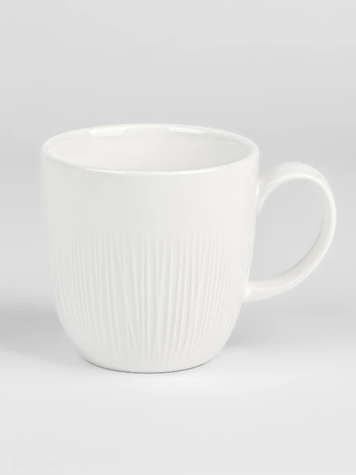 Кружка "Луч" фарфоровая белая MBM HOME модель KP-115 WHITE Фото