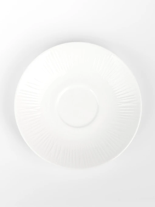 Блюдце "Луч" фарфоровое белое MBM HOME модель KP-117/119 WHITE Фото