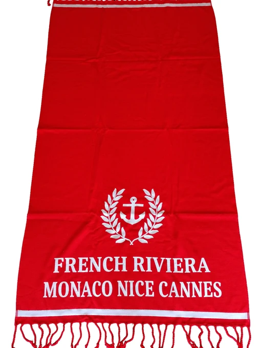 Туристическое полотенце Le Comptoir de la plage Пляжний Рушник модель Riviera_Red Фото