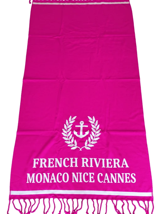 Туристическое полотенце Le Comptoir de la plage Пляжний Рушник модель Riviera_Fuchsia Фото