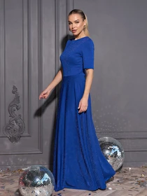 Платья ISSA Plus модель 14966_синий Фото