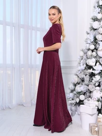 Платья ISSA Plus модель 14966_темно-бордовый Фото