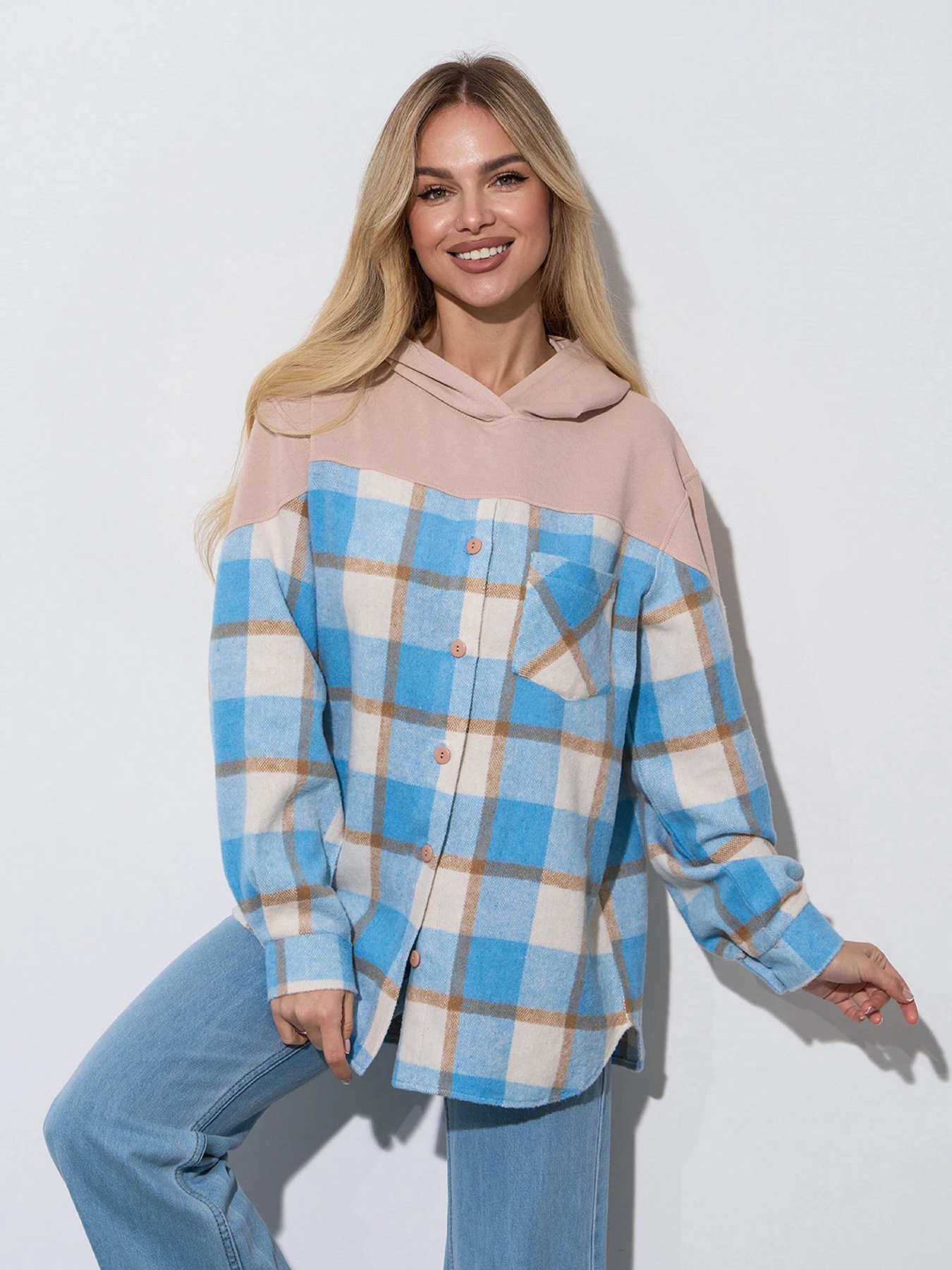 Сорочки ISSA Plus модель 14879_голубой Сорочки ISSA Plus модель 14879_голубой Фото