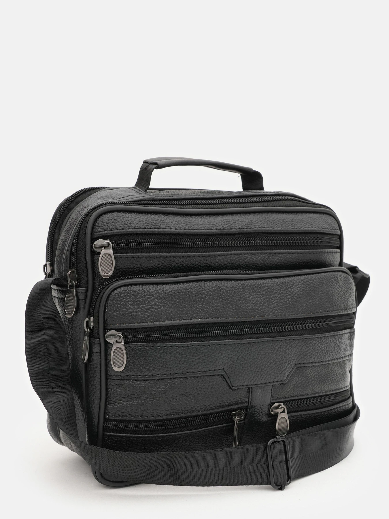 Сумки Borsa Leather модель K16687-3-black Фото