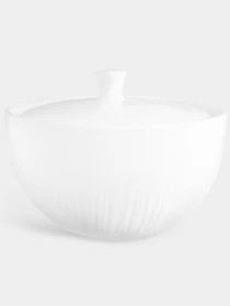 Сахарница "Луч" фарфоровая белая MBM HOME модель KP-113 WHITE Фото