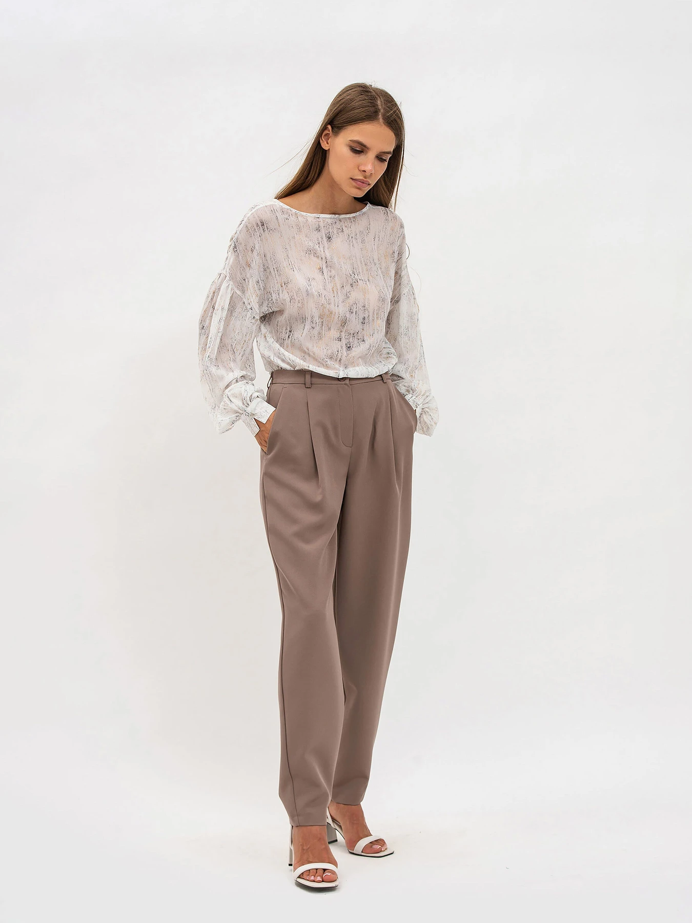 Штани Lesia модель BrownSionaWPNTLS Фото