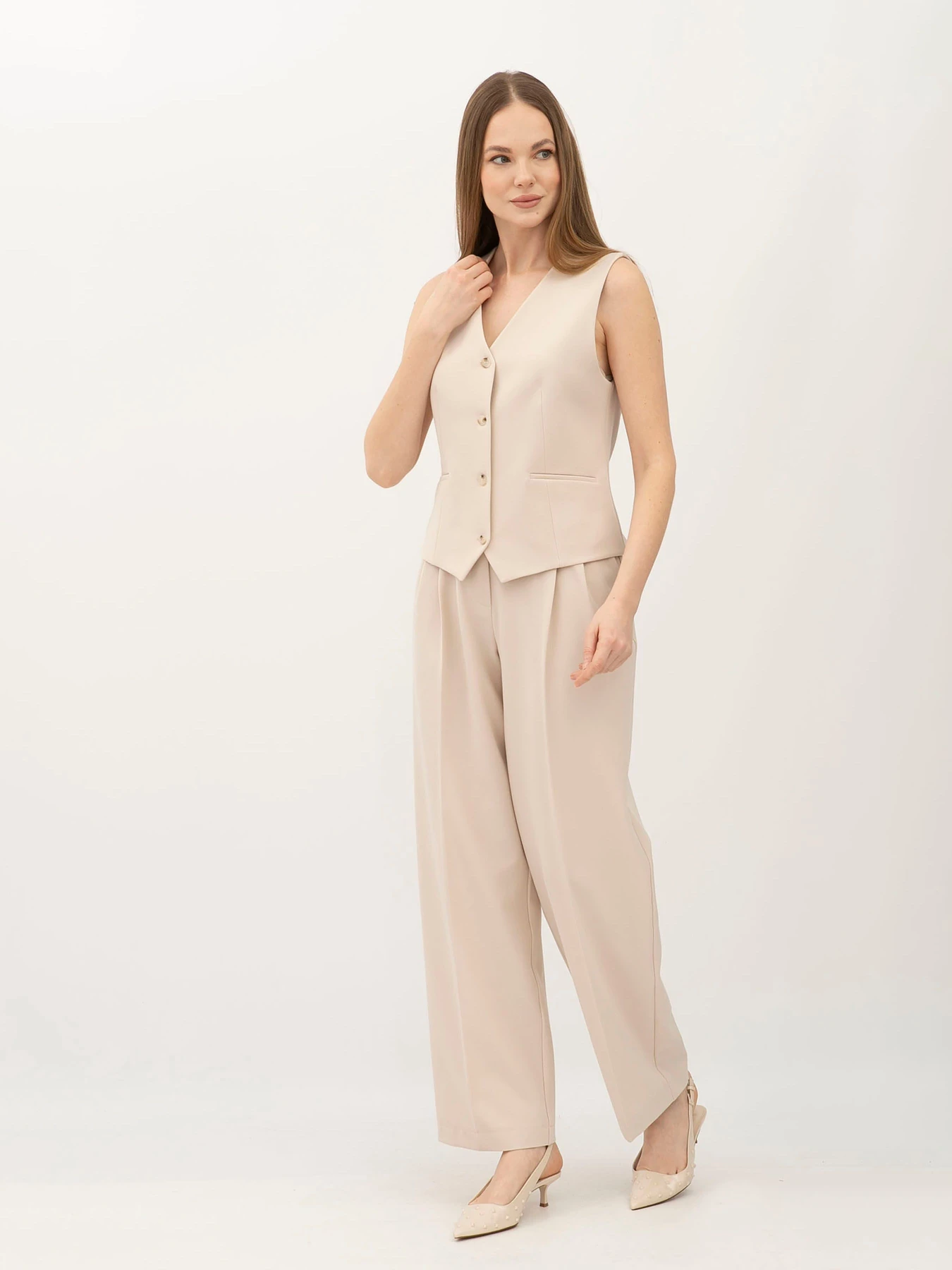Штани Lesia модель Amika09BeigeWPNTLS Фото