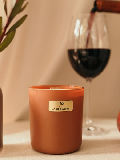 Ароматическая свеча "Гранатовое вино", Аромат: Pomegranate Bitters (Гранатовое вино) Candle Design модель 210.0003 Фото