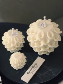 Набор фигурных свечей "Кружево" из натурального соевого воска. Candle Design модель 200.0026 Фото