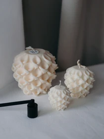 Набор фигурных свечей "Кружево" из натурального соевого воска. Candle Design модель 200.0026 Фото
