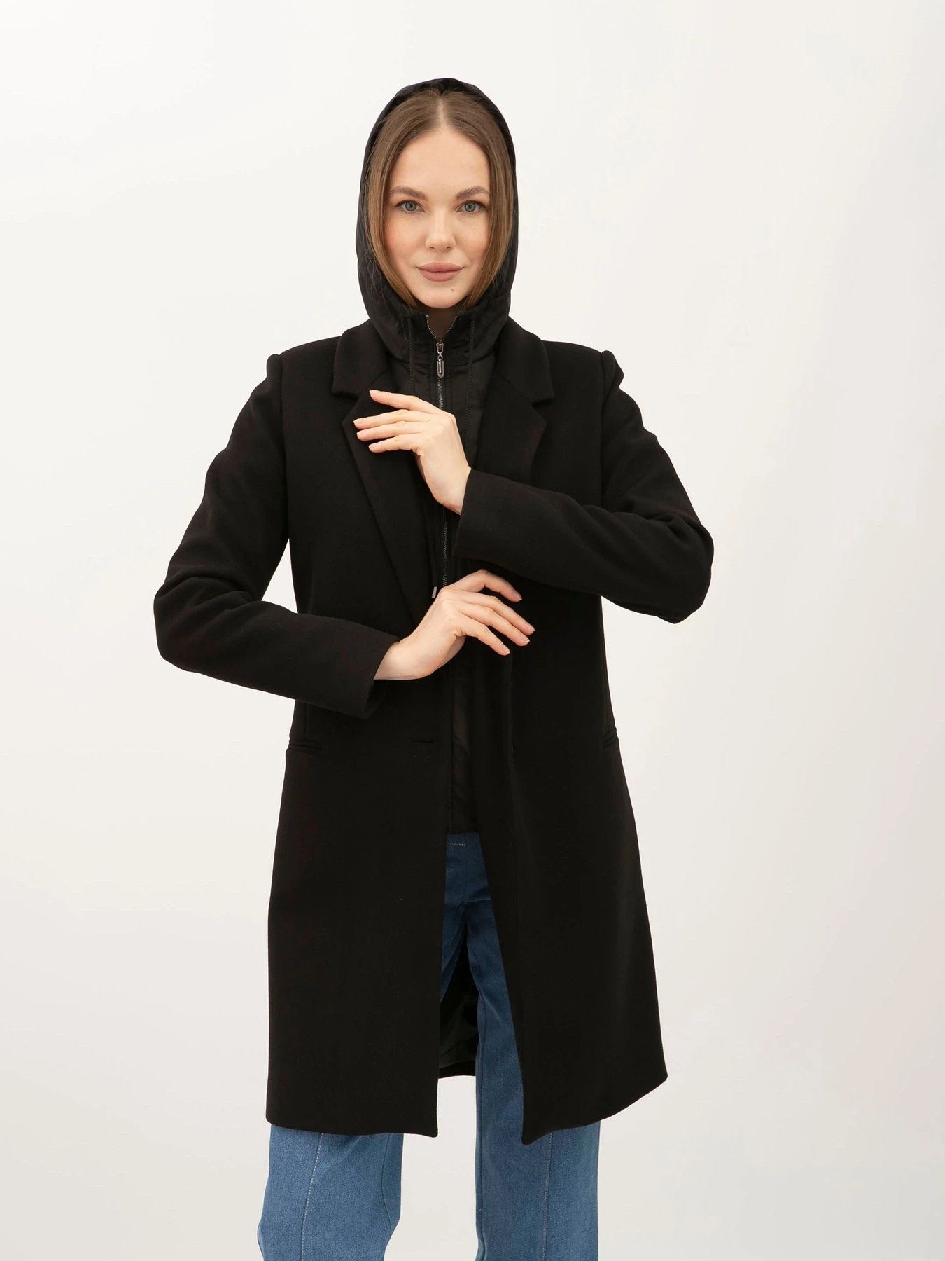 Пальто и плащи Lesia модель Karo01BlackWMNSCTLS Фото