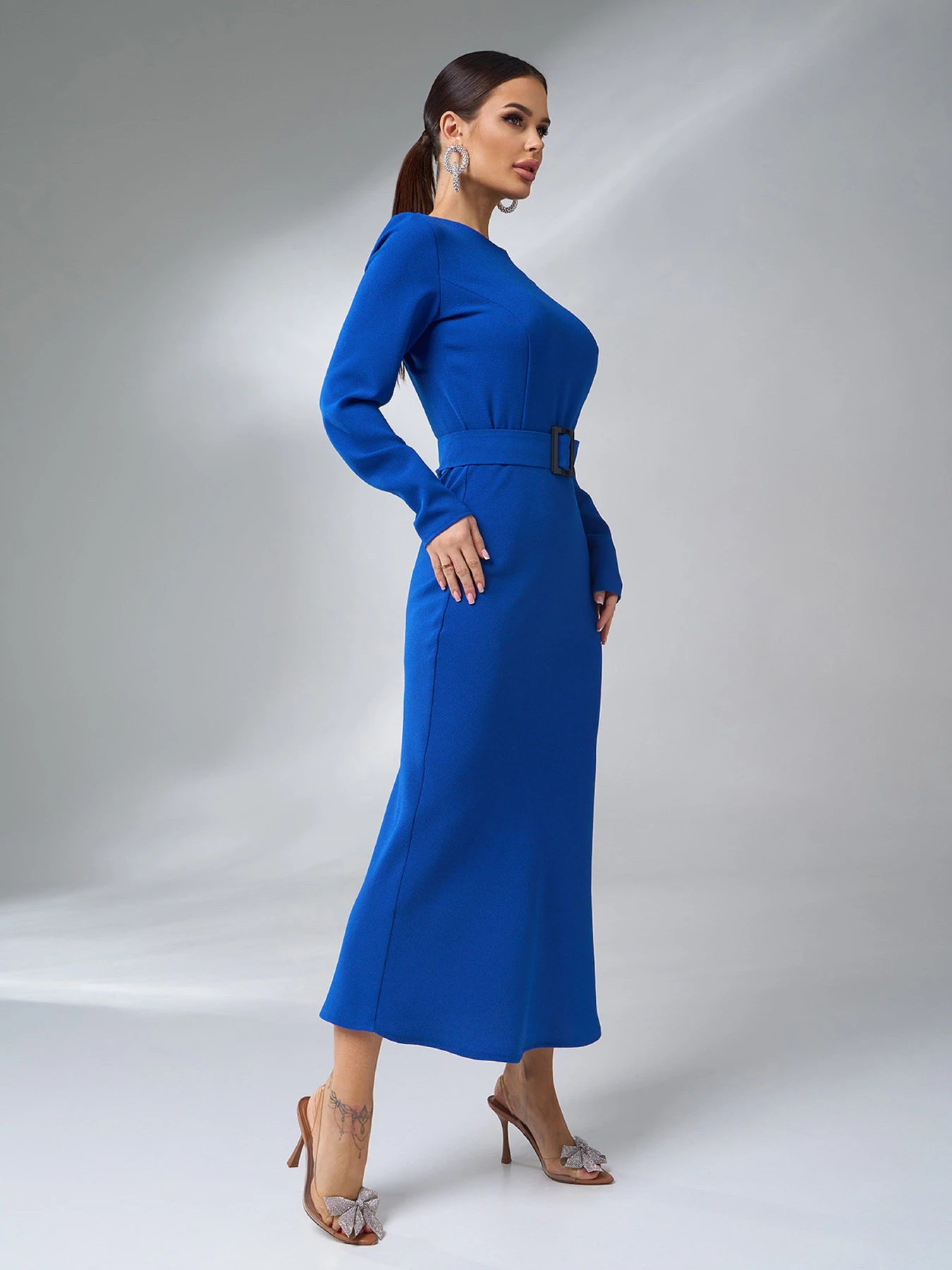 Платья ISSA Plus модель 14988_синий Платья ISSA Plus модель 14988_синий Фото