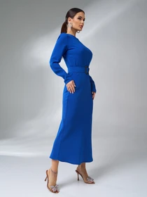 Платья ISSA Plus модель 14988_синий Фото