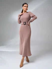 Платья ISSA Plus модель 14988_бежевый Фото