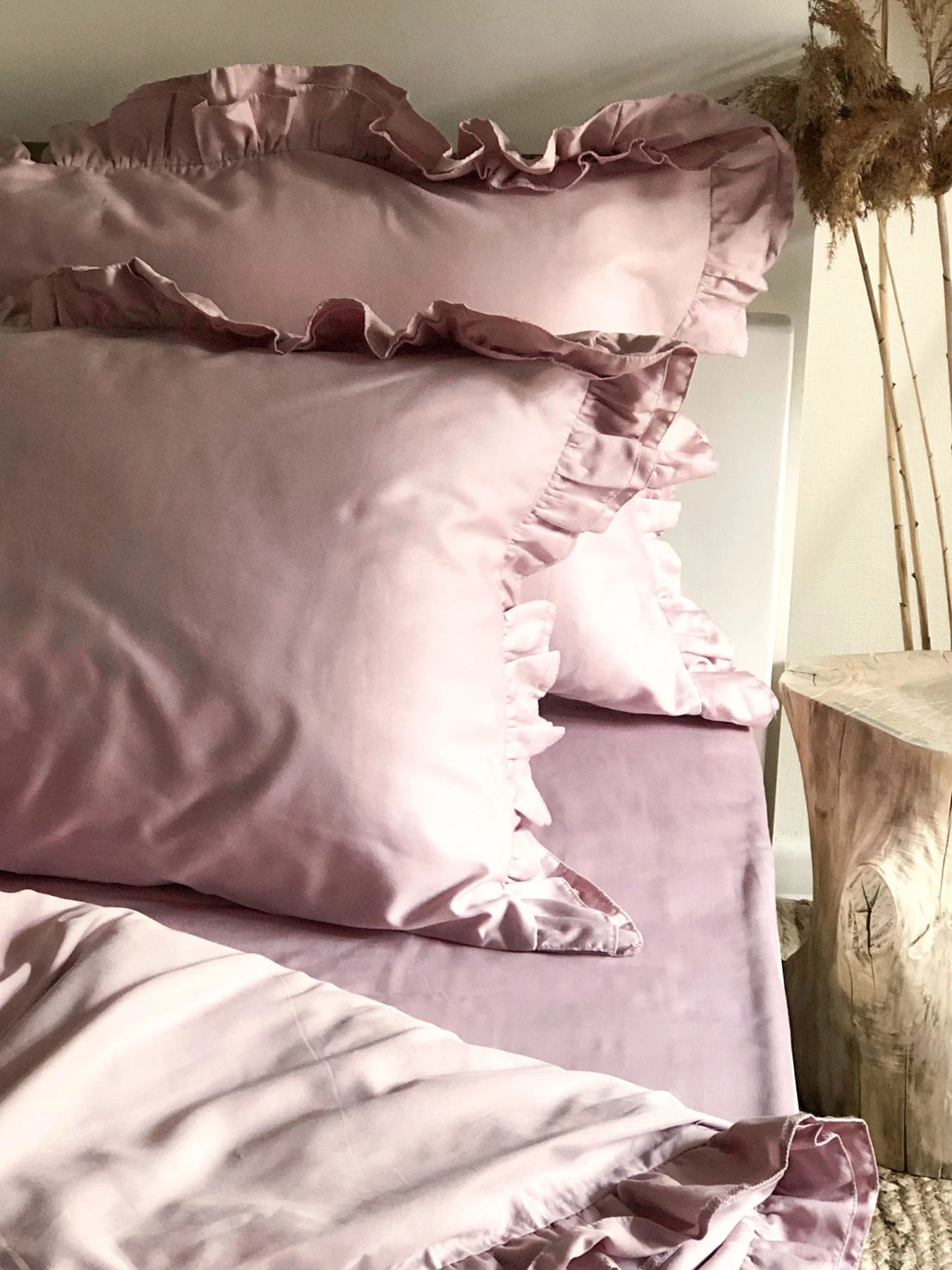 Підковдра з рюшами рожева Cozy модель 8009127 Фото