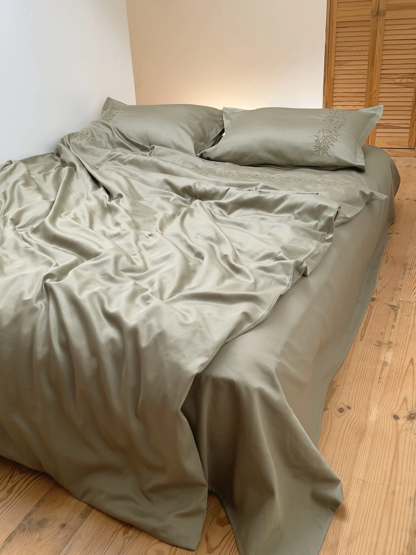 Підковдра мох з вишитими гілками Cozy модель 8009282 Фото
