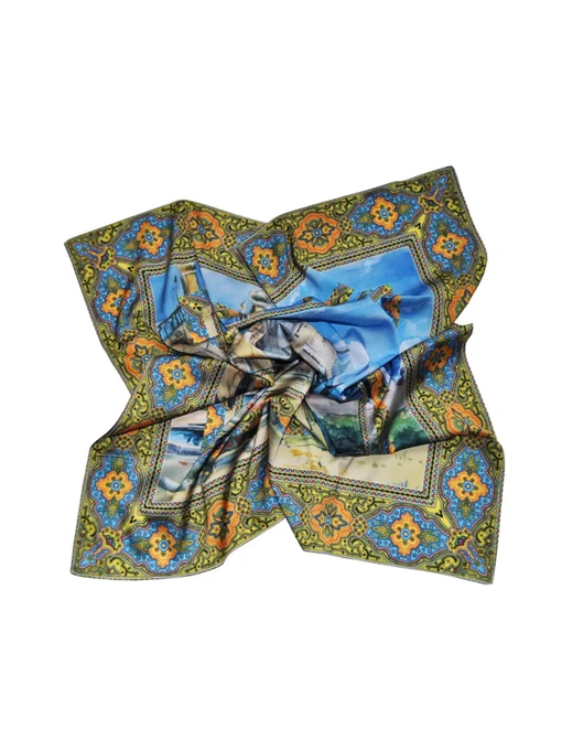 MyScarf Basic Хустка колір оливковий фото 2