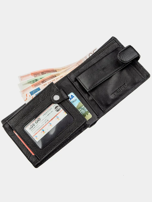 ST Leather Accessories Гаманець колір чорний фото 3