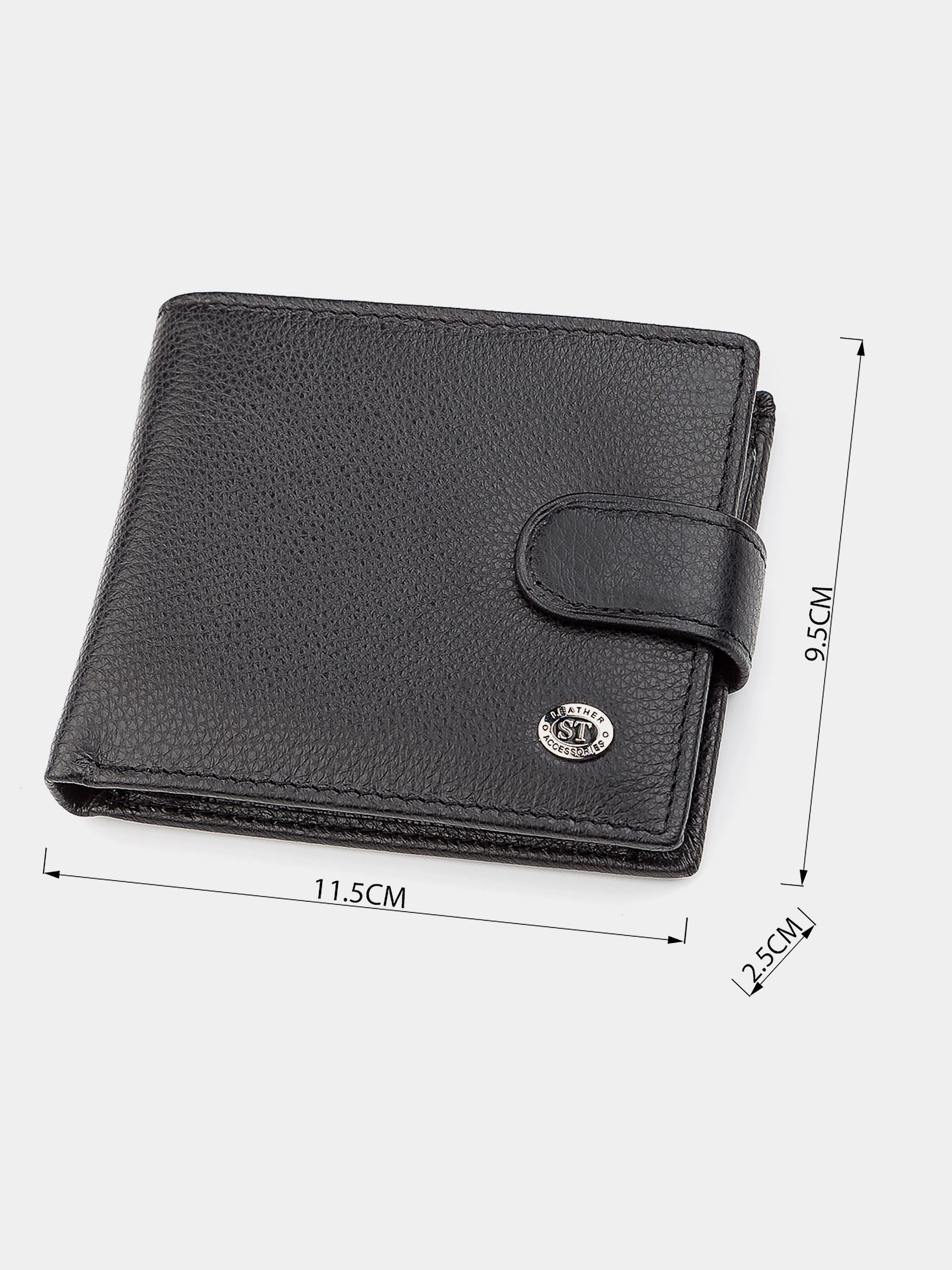 ST Leather Accessories Гаманець колір чорний фото 3