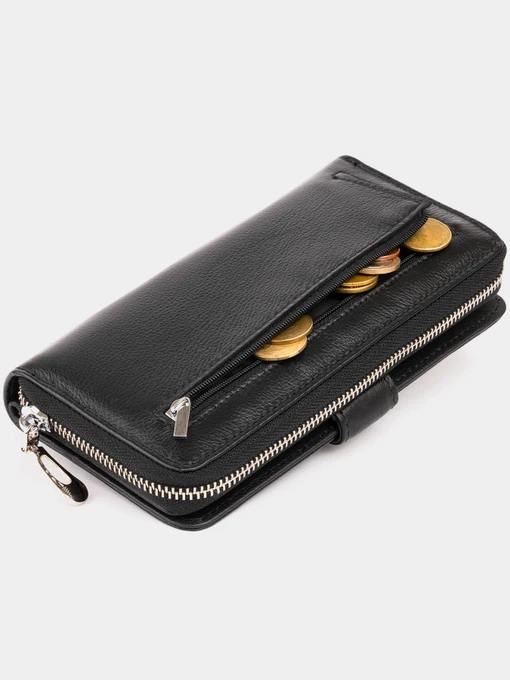 ST Leather Accessories Гаманець колір чорний фото 2