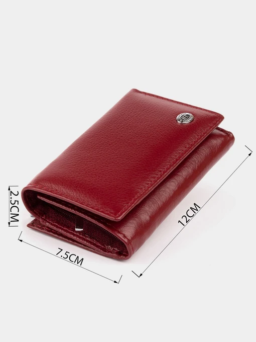 ST Leather Accessories Гаманець колір бордовий фото 2