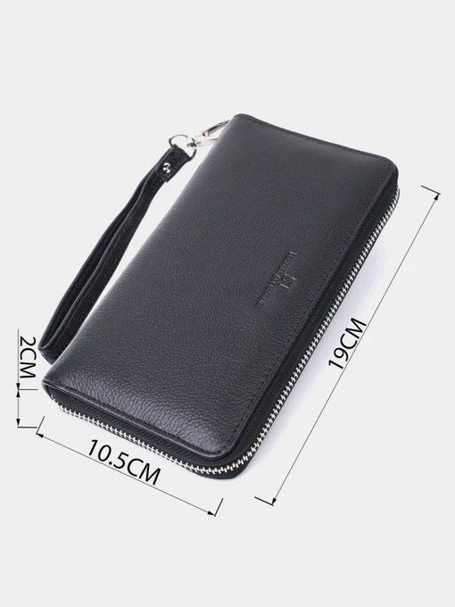 ST Leather Accessories Клатч колір чорний фото 3