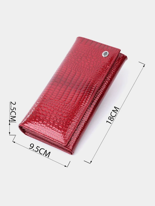 ST Leather Accessories Гаманець колір червоний фото 3
