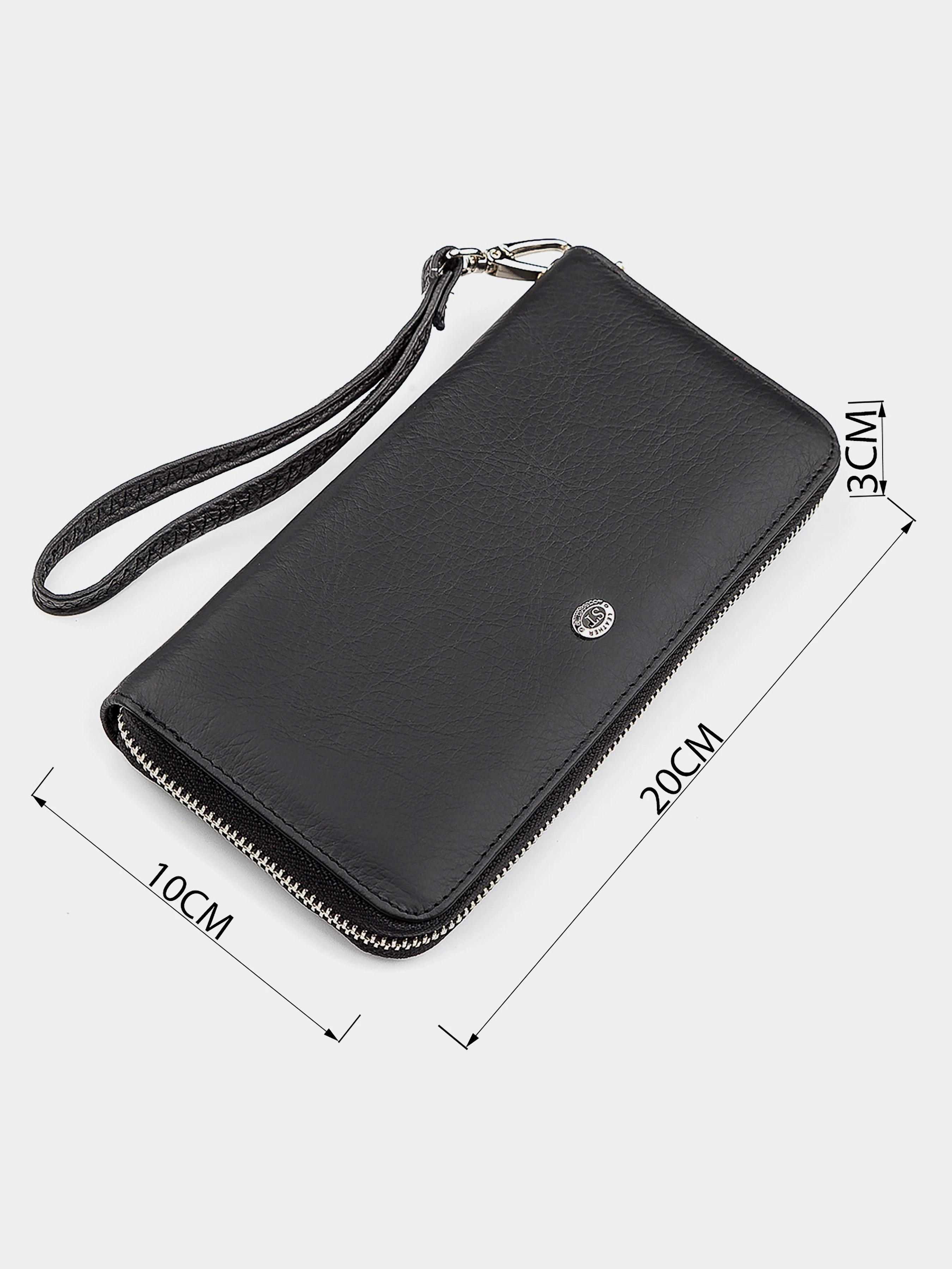 ST Leather Accessories Гаманець колір чорний фото 3