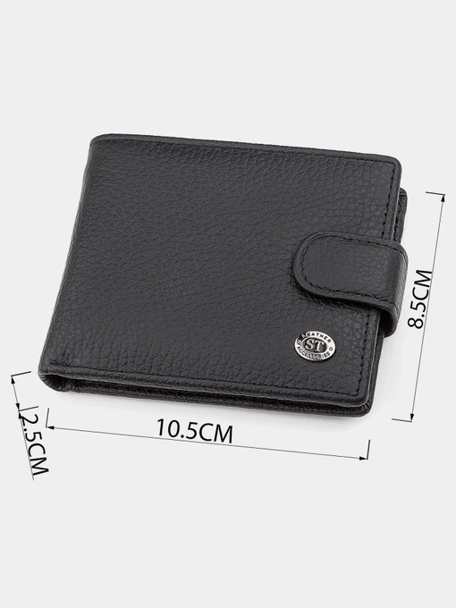 ST Leather Accessories Гаманець колір чорний фото 3