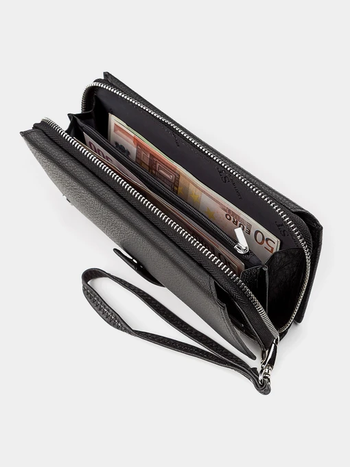 ST Leather Accessories Гаманець колір чорний фото 3